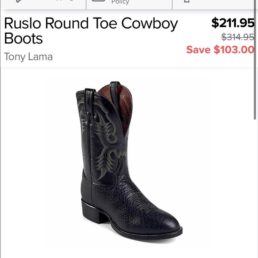 Tony Lama Lizard/Goat Cowboy Boots